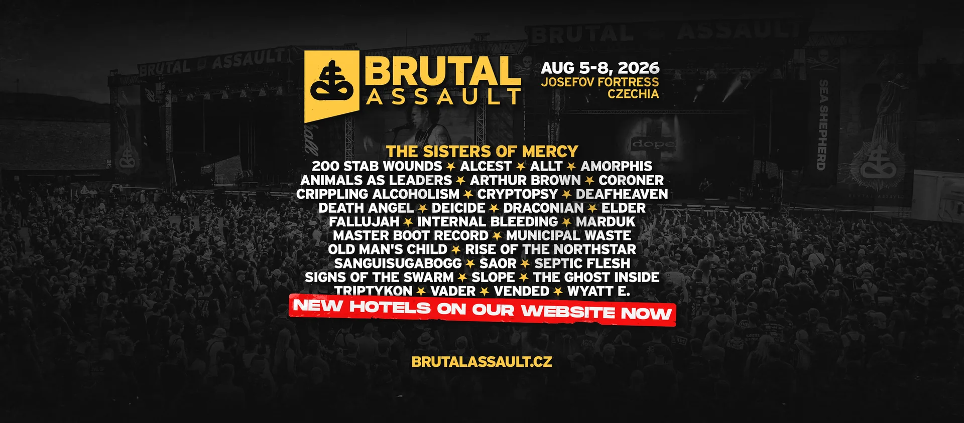 First bands announced: Brutal Assault to welcome British legends The Sisters of Mercy, plus The Ghost Inside and Animals as Leaders!