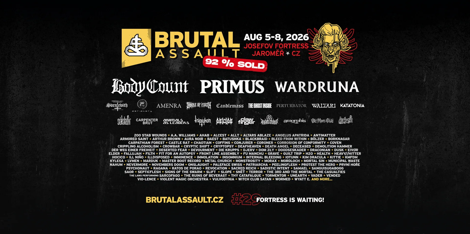 Brutal Assault 2026, biletlerin tükenmesine doğru hızla ilerliyor!