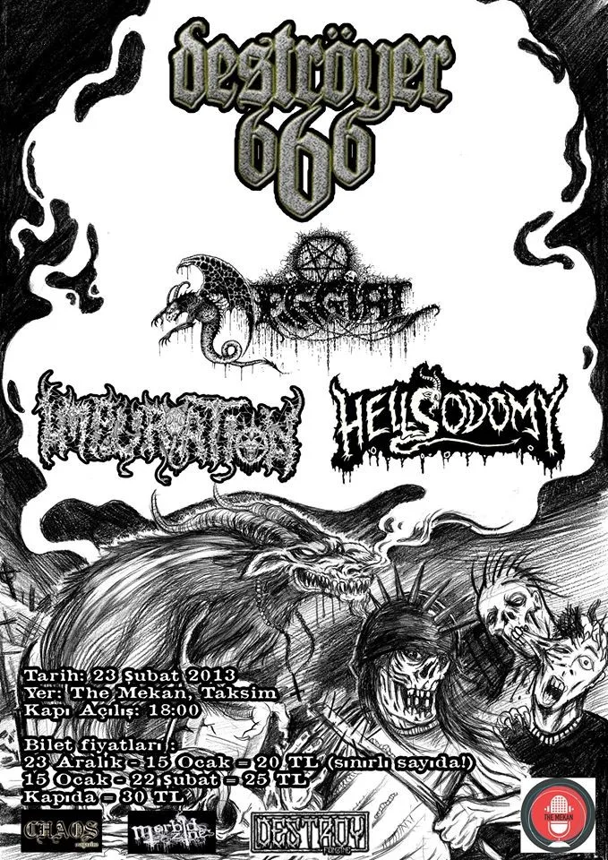 Unutulmayan Konserler - 2 -  "Deströyer666"  23.02.2013