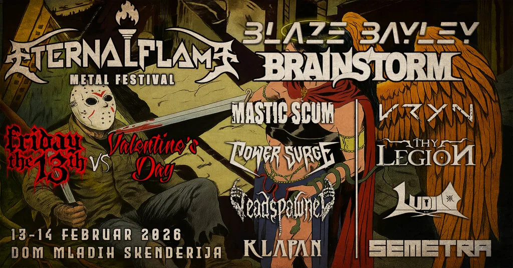 Blaze Bayley and Brainstorm to headline Eternal Flame Metal Festival 2026 in Sarajevo