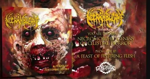 Necrambulant - Necromorphic Genesis of Celestial Horror (Official Lyric Video)