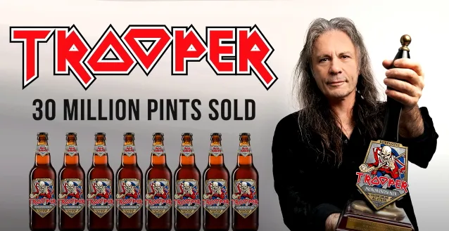 Iron Maiden'in Resmi Birası "Trooper" 30 Milyonuncu Şişesini Sattı!