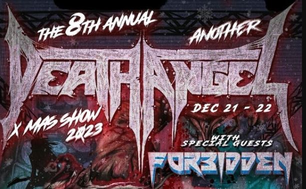 death angel xmass show with forbidden